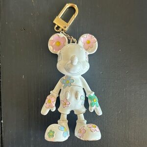 BaubleBar Disney Floral Mickey Keychain